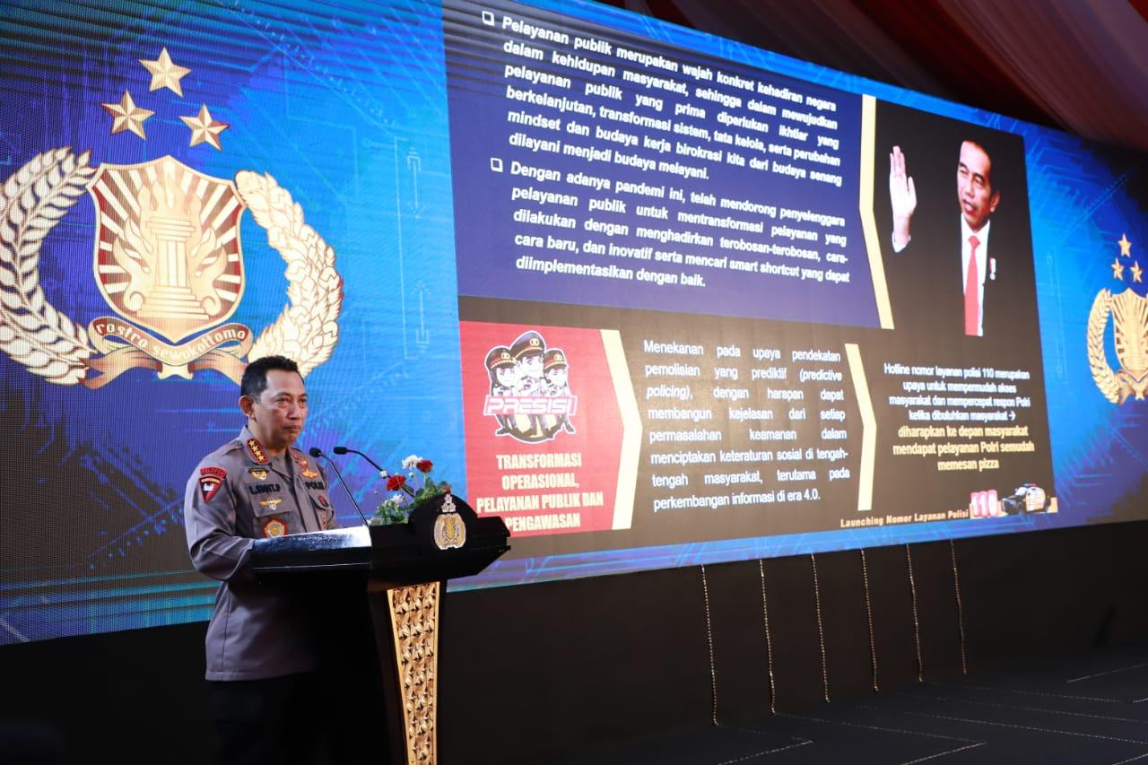 Kapolri Luncurkan Hotline 110, Permudah akses Masyarakat