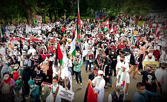 LBH: Sejak Ada Corona dan UU ITE, Masyarakat Gak Boleh Bersuara. Massa Aksi Bela Palestina Diringkus