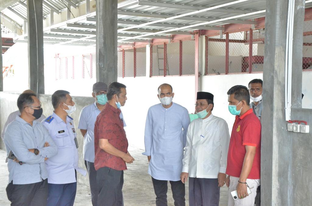 Sekda Tinjau Persiapan Pemindahan Pedagang Ke Pasar Al-Mahirah