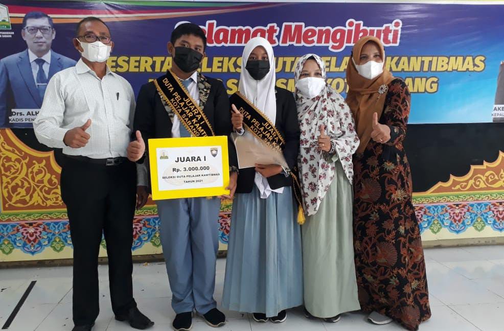 SMKN 1 Sabang Raih Juara I Seleksi Duta Pelajar Kamtibmas Tingkat SLTA Se-Kota Sabang