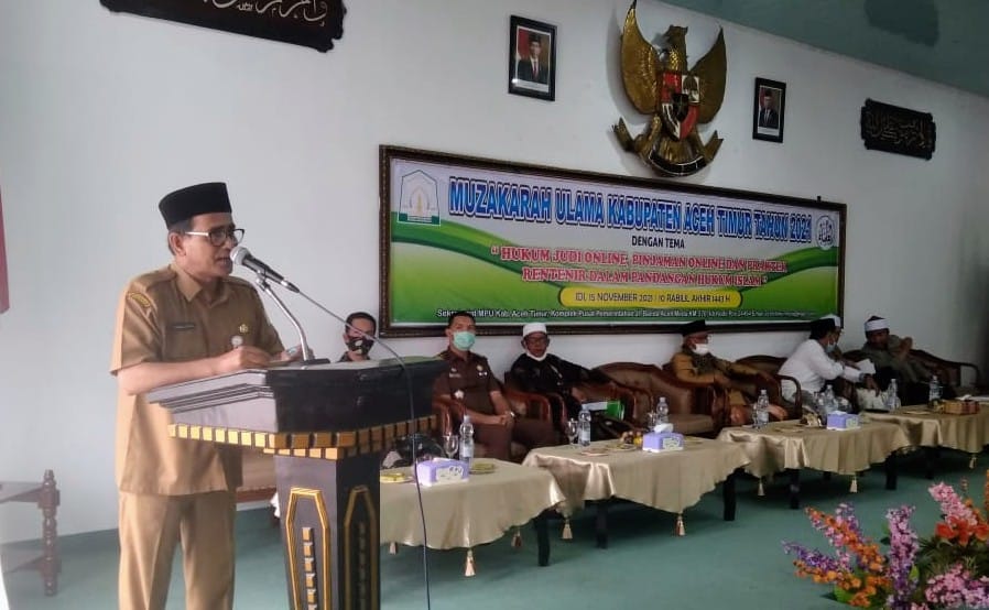 Sekda Kabupaten Aceh Timur Buka Muzakarah Ulama