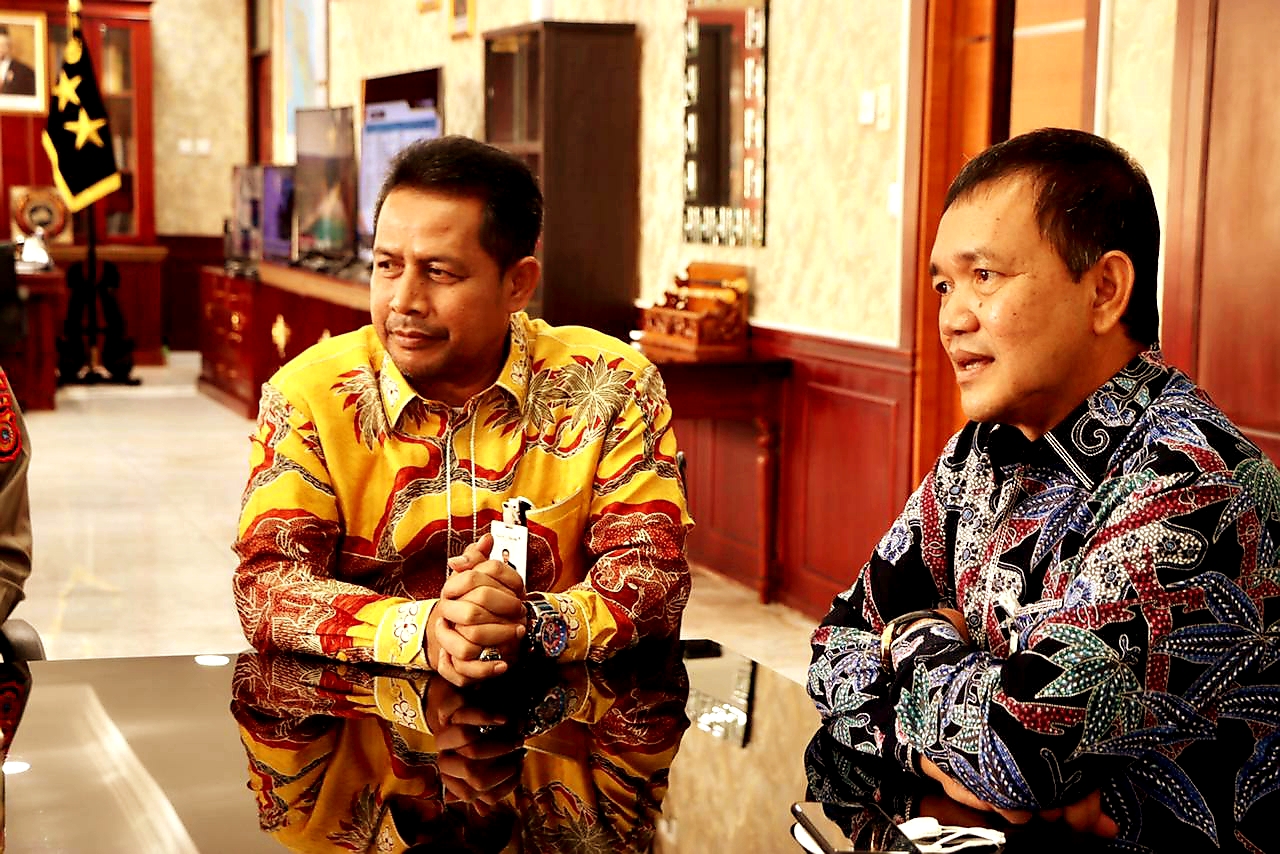 Dirut Bank Aceh Syariah Audiensi ke Polda Aceh